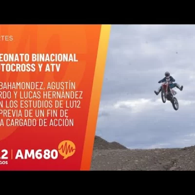 Vivimos en LU12 la previa del Campeonato Binacional de Motocross y ATV