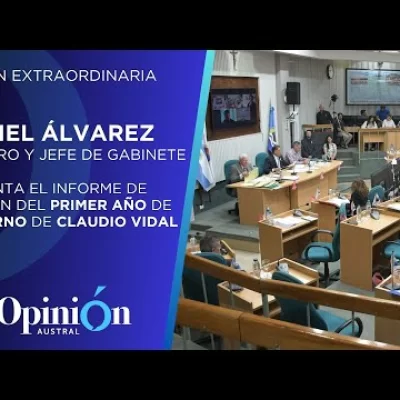 Sesión extraordinaria: El Ministro y Jefe de Gabinete Daniel Álvarez, presenta el informe de gestión