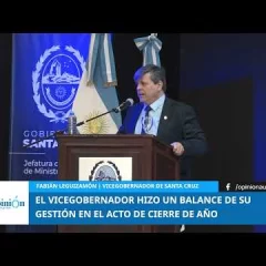 Fabián Leguizamón hizo un balance de gestión en el acto de cierre de 2024