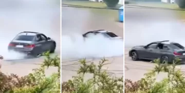 Video. Hacia “ceros” con su BMW en la calle, lo denunciaron y deberá pagar una elevada multa 