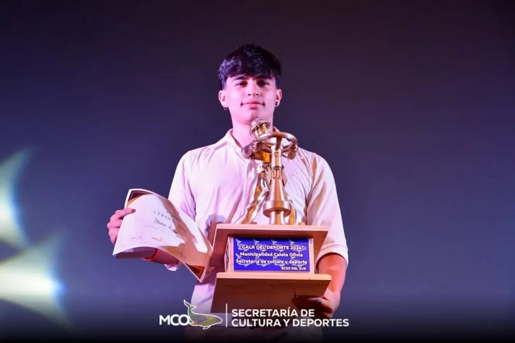 Marco Rizzo, tricampeón mundial de taekwondo, es elegido Deportista del Año en Caleta Olivia