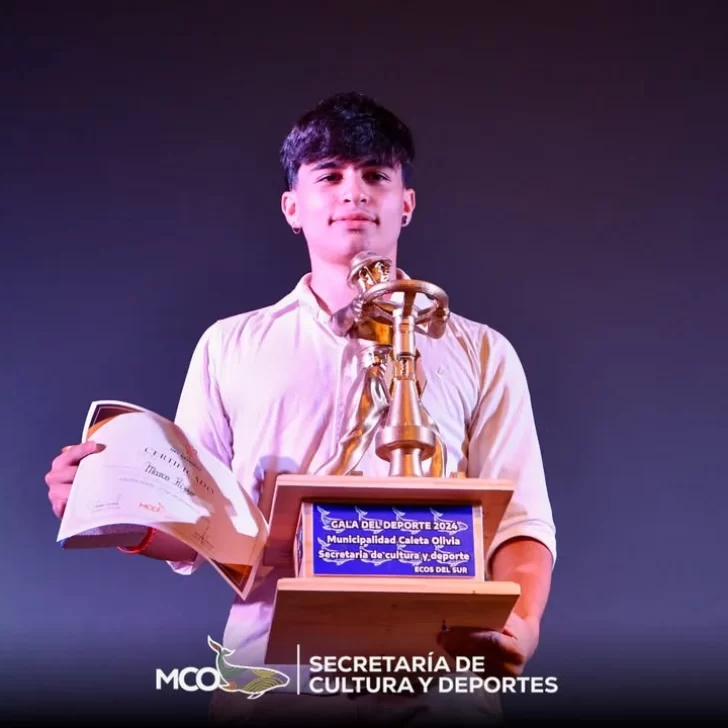 Marco Rizzo, tricampeón mundial de taekwondo, es elegido Deportista del Año en Caleta Olivia