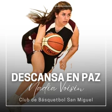 Luto en San Miguel: adiós a Nadia Voisin, jugadora y orgullo del club Luto en San Miguel: adiós a Nadia Voisin, jugadora y orgullo del club