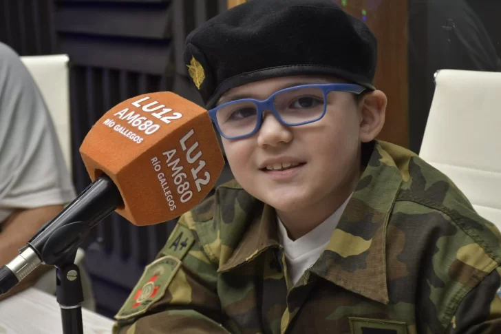 La historia de Martino Báez, el nene que se enamoró del Ejército al conocer la vida de José Honorio Ortega
