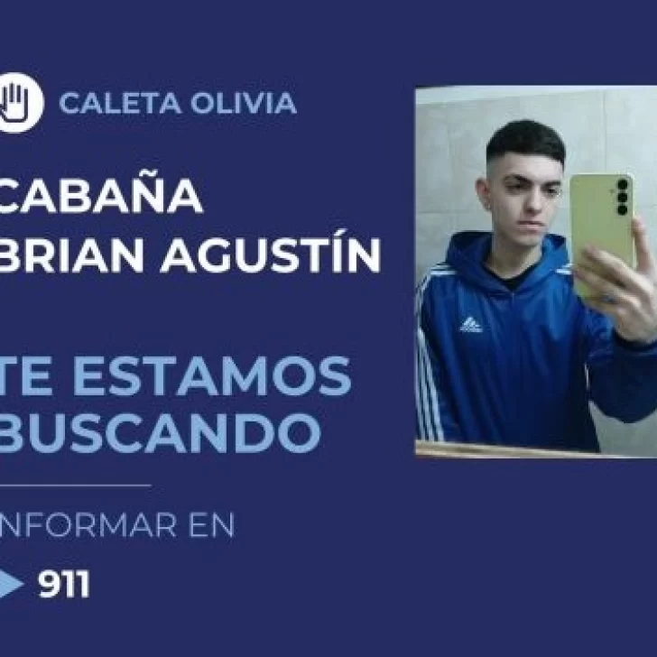Solicitan colaboración para encontrar a un joven desaparecido en Caleta Olivia Solicitan colaboración para encontrar a un joven desaparecido en Caleta Olivia