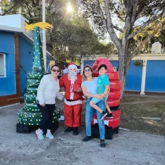 Papá Noel se suma al operativo de prevención vial en Ramón Santos