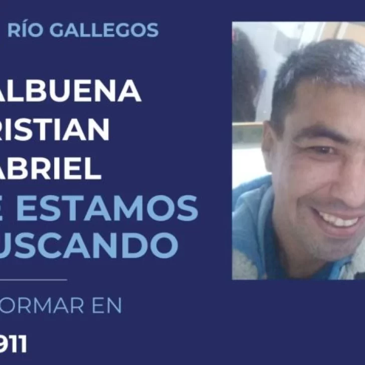 Buscan a un hombre de 34 años desaparecido en Río Gallegos Buscan a un hombre de 34 años desaparecido en Río Gallegos