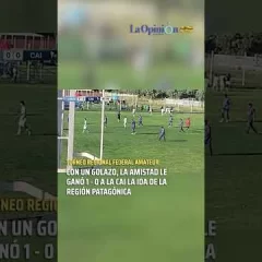 Con un golazo, La Amistad le ganó a la CAI en la final de ida del Regional Amateur