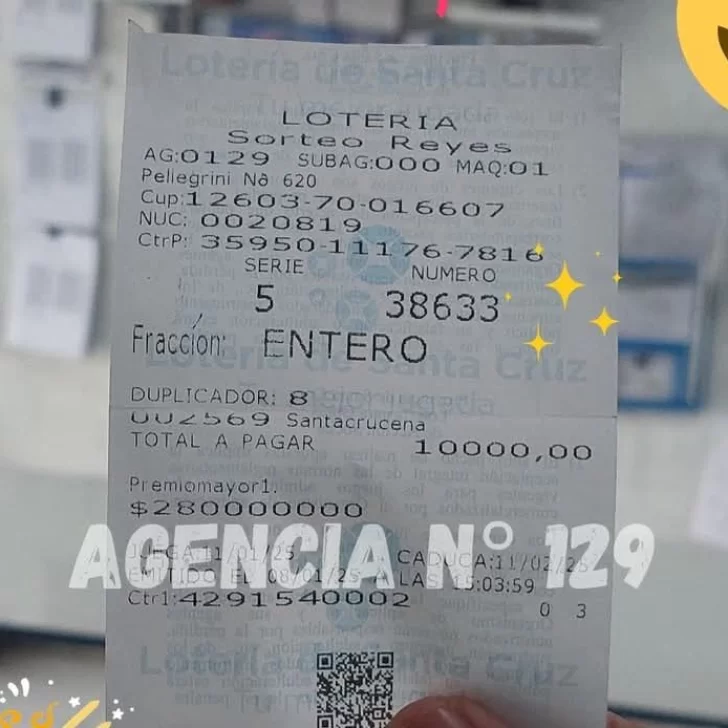 ¡Apareció!: ganador del premio de $140 millones es de Pico Truncado