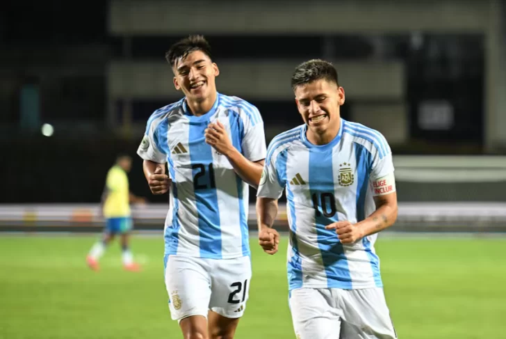 Sudamericano Sub 20: con el comodorense Ian Subiabre como figura, Argentina derrotó 6-0 a Brasil