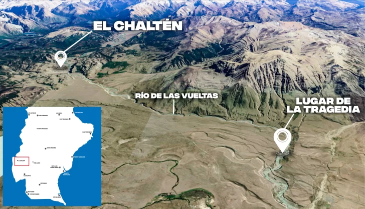 Detalles exclusivos de la tragedia cerca de El Chaltén: tres turistas perdieron la vida cuando hacían rafting