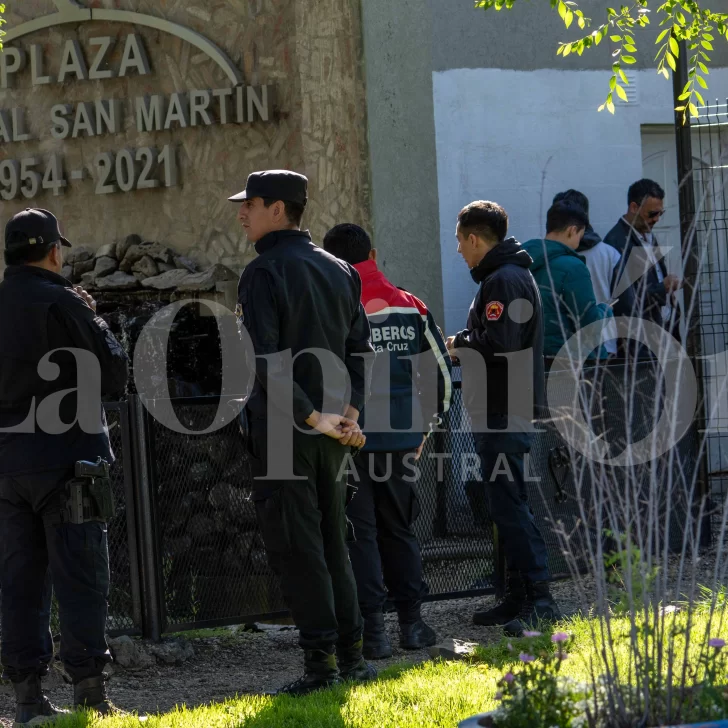 Nene electrocutado: el municipio comenzó con los arreglos en la plaza San Martín