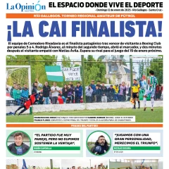Tapa Latidos del domingo 12 de enero de 2025: La CAI finalista del Torneo Regional Amateur