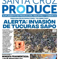 Tapa Suplemento especial de Santa Cruz Produce “Alerta: invasión de tucura sapo “