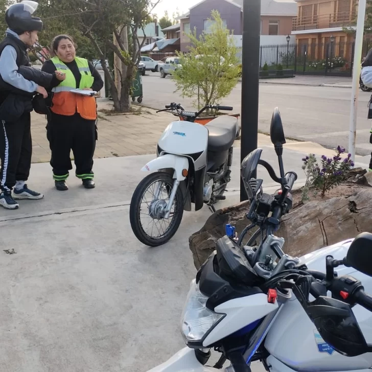 A una semana del violento episodio de la costanera de Río Gallegos, Tránsito y Policía controlaron 50 motocicletas