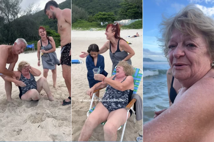 Una abuela se vuelve viral tras emborracharse por primera vez en su vida en vacaciones en Brasil