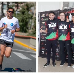 Stefano y Alberto, dos “águilas” que competirán en la Carrera Internacional del Diario Crónica