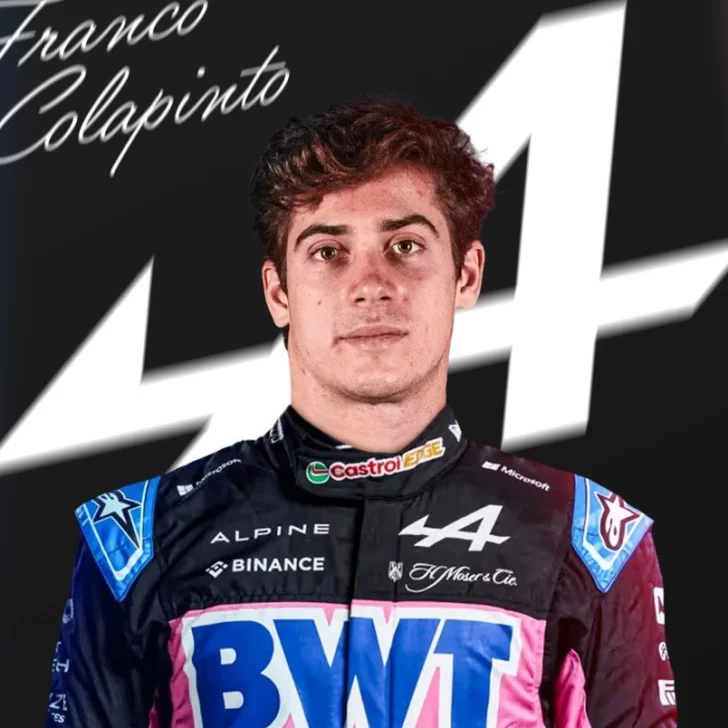 ¡Confirmado! Franco Colapinto es el nuevo piloto de Alpine en la Fórmula 1