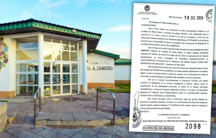 ¿Se acuerda del “Vacunatorio VIP”? El ex director de un hospital fue declarado libre de culpa y cargo