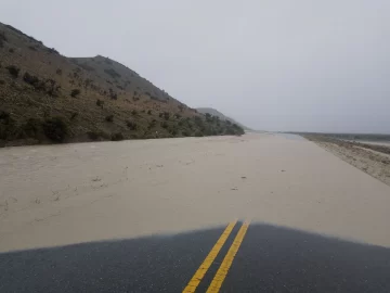Tras el temporal y las inundaciones, habilitaron la circulación en la Ruta 40 en Santa Cruz