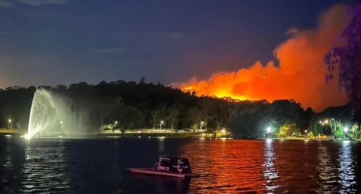 Fuego sin control: incendios en las sierras de Tandil