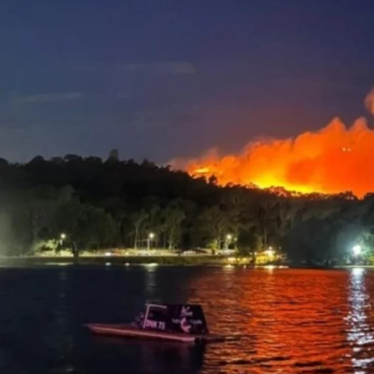 Fuego sin control: incendios en las sierras de Tandil