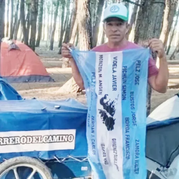 Víctor, el “Guerrero del camino” que sueña unir San Juan y las Islas Malvinas con su bicicleta