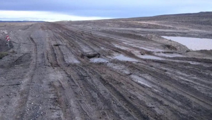 Restringieron la circulación en Ruta 40 por condiciones climáticas adversas
