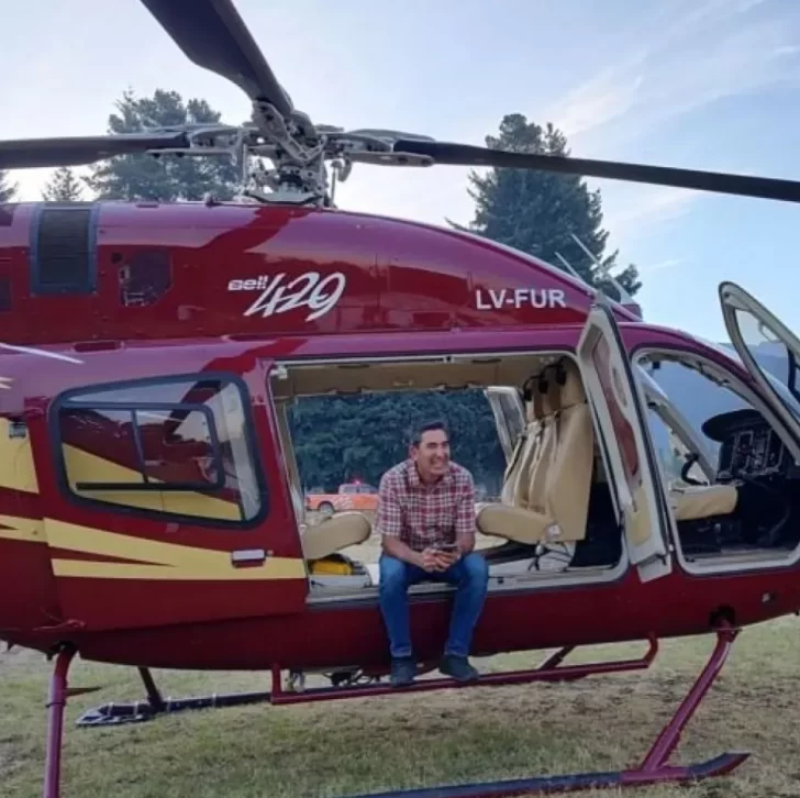 El testimonio del piloto que rescató a ocho personas atrapadas en los incendios en El Bolsón: “Es desolador ver cómo se queman los bosques milenarios” 