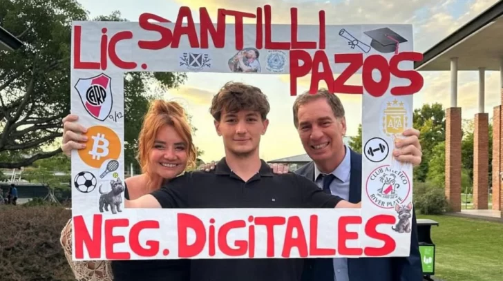 El hijo de Nancy Pazos y Diego Santilli invirtió en la criptomoneda promocionada por Milei y perdió dinero 
