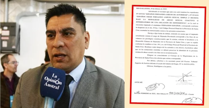 Podría ingresar un nuevo pedido de desafuero a Fernando Españón