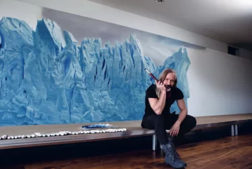 El artista argentino Helmut Ditsch vendió una obra del Perito Moreno por 1,6 millones de dólares