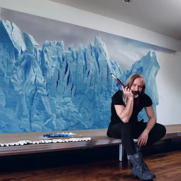 El artista argentino Helmut Ditsch vendió una obra del Perito Moreno por 1,6 millones de dólares