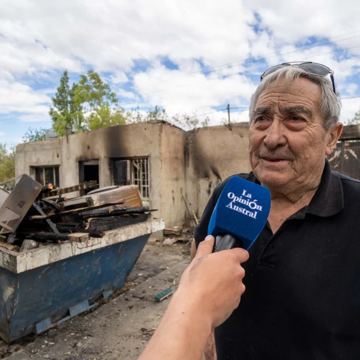 “No quedó nada, pero vamos a salir adelante”: El día después del incendio en la chacra Graci-Aike