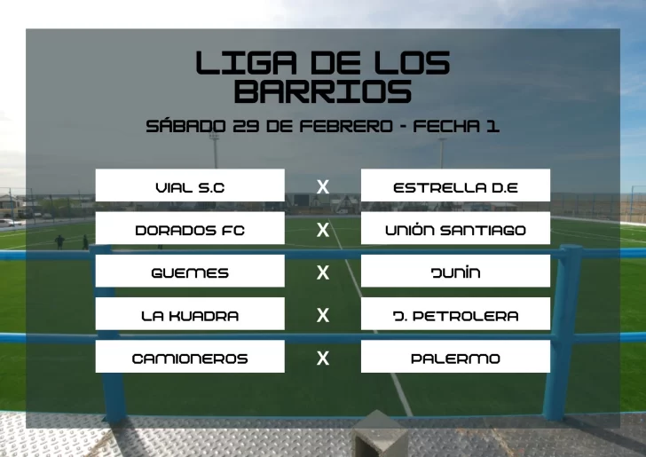 La Liga de los Barrios pone primera: este fin de semana arranca la temporada 2025