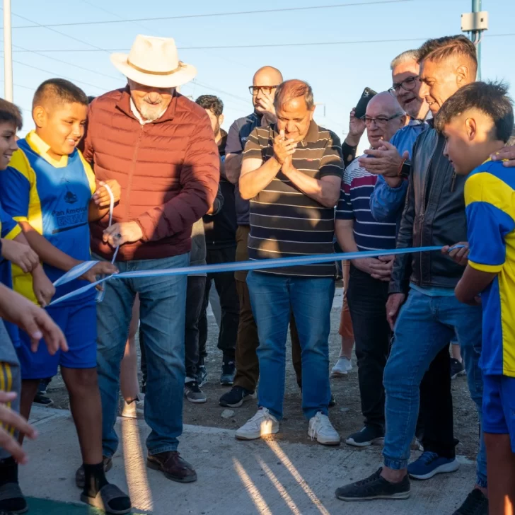 Othar inauguró un playón recreativo en el barrio Padre Corti: “Queremos que los chicos sientan que están en un espacio mejor cuidado”