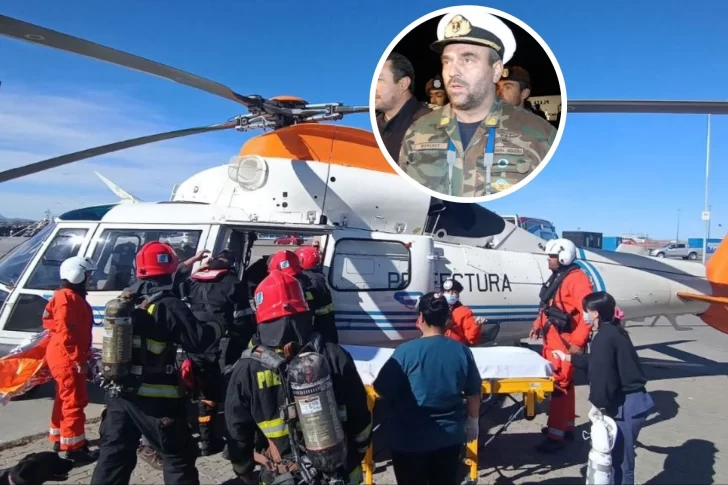 Rescataron a un reconocido marino con fractura de cráneo, protagonista del salvataje durante el incendio del rompehielos Irízar
