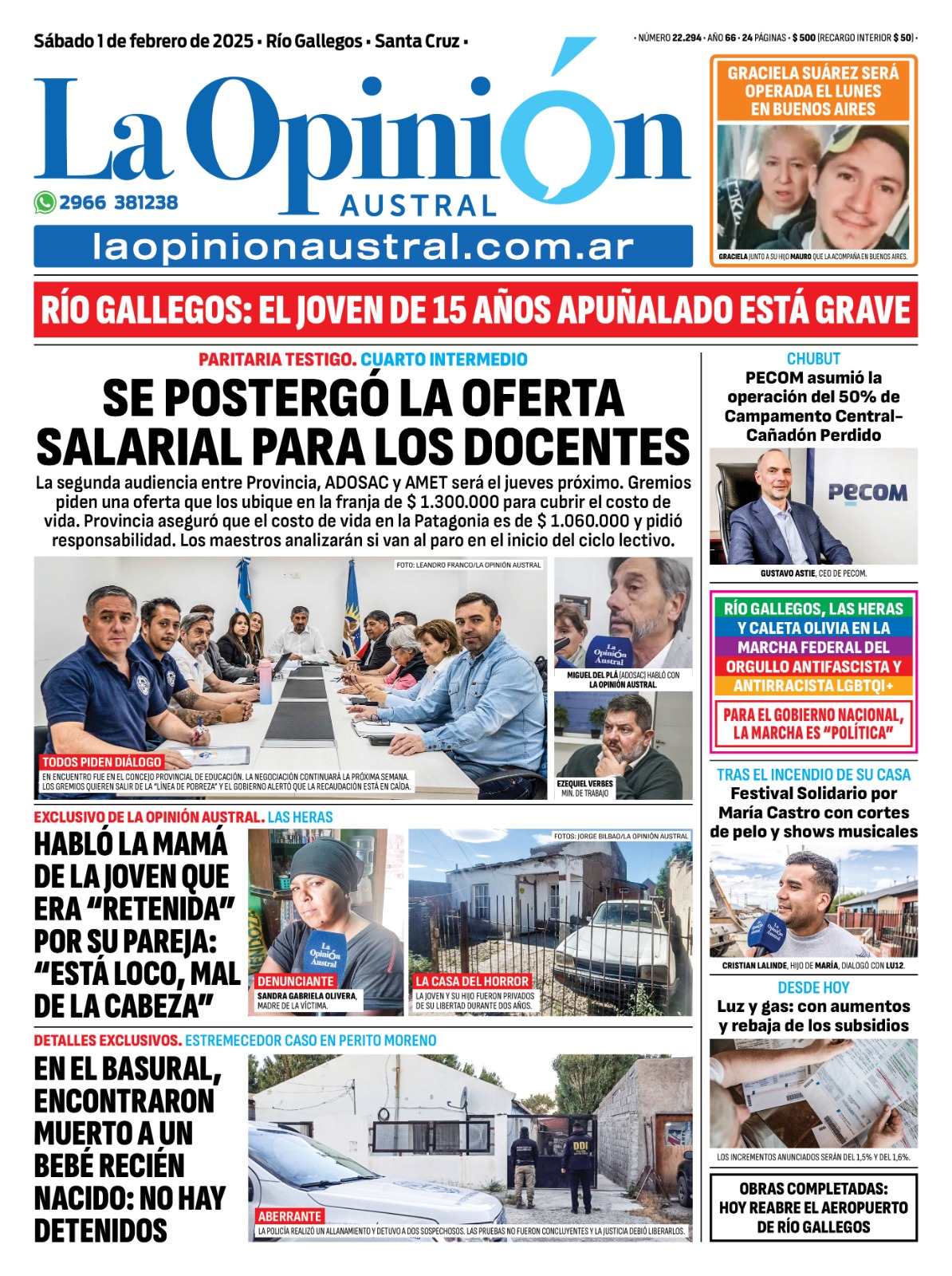  Tapa del 1 de febrero.