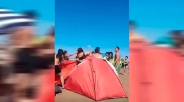 Dos familias se pelearon en la playa por el volumen de la música: “¿Por qué le levantás la mano a la nena?”