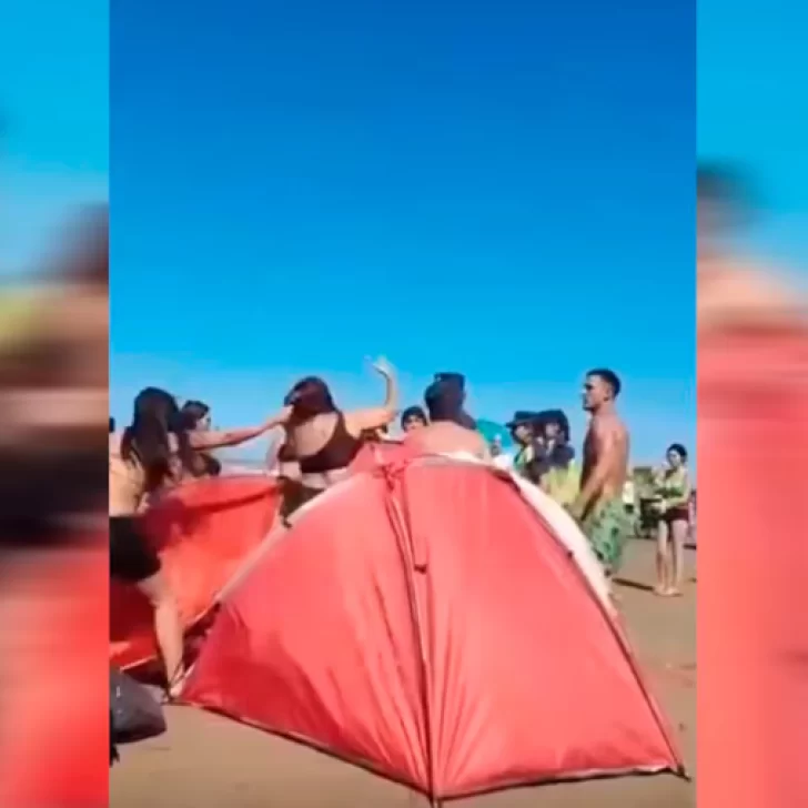 Dos familias se pelearon en la playa por el volumen de la música: “¿Por qué le levantás la mano a la nena?”