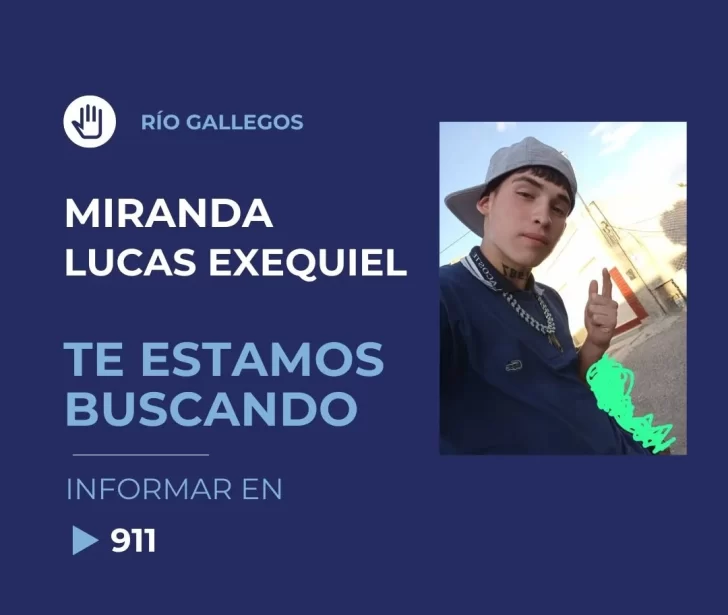Buscan a un adolescente de 16 años que desapareció en Caleta Olivia