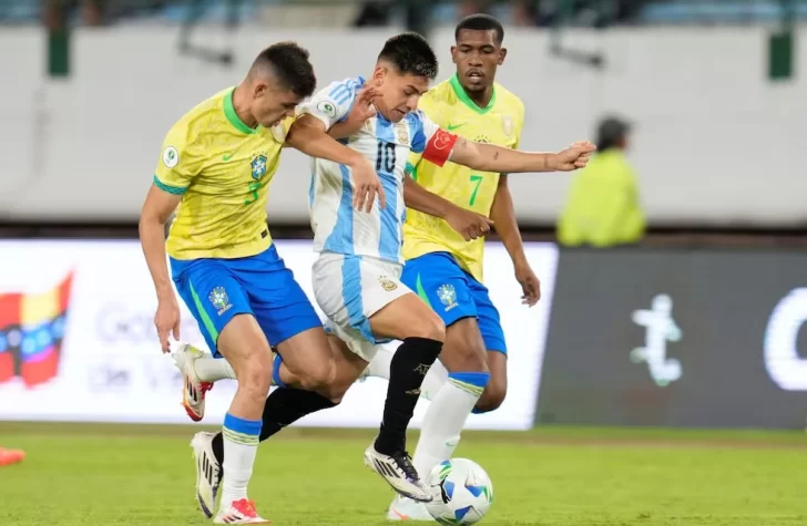 La Selección Argentina igualó con Brasil y se jugará el título del Sudamericano Sub 20 en la última fecha