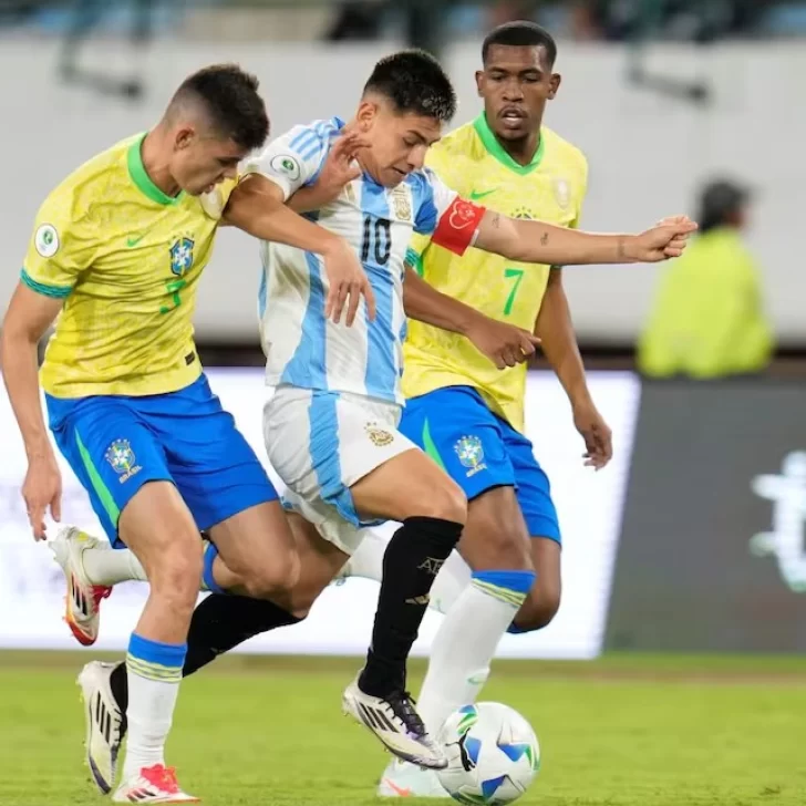 La Selección Argentina igualó con Brasil y se jugará el título del Sudamericano Sub 20 en la última fecha