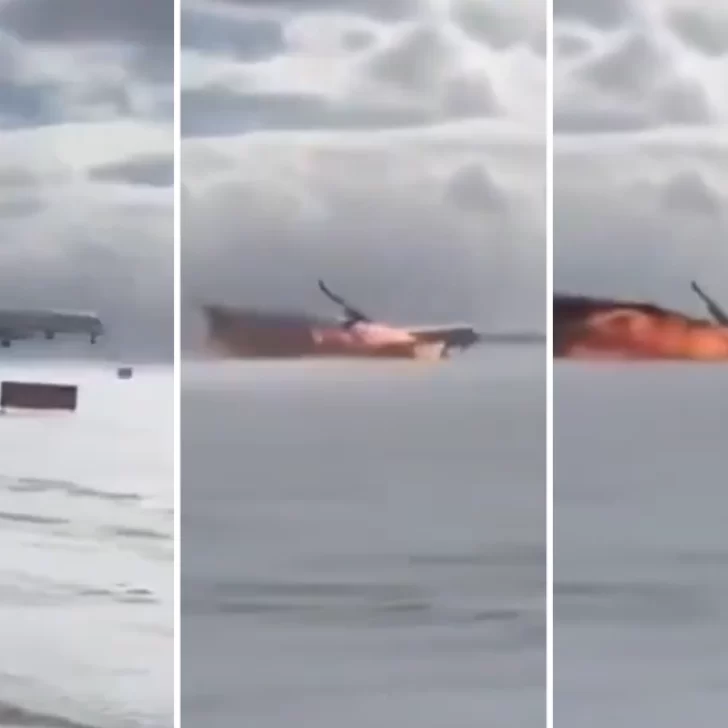 Video impactante: así fue el momento en que el avión se estrelló y volcó en Toronto
