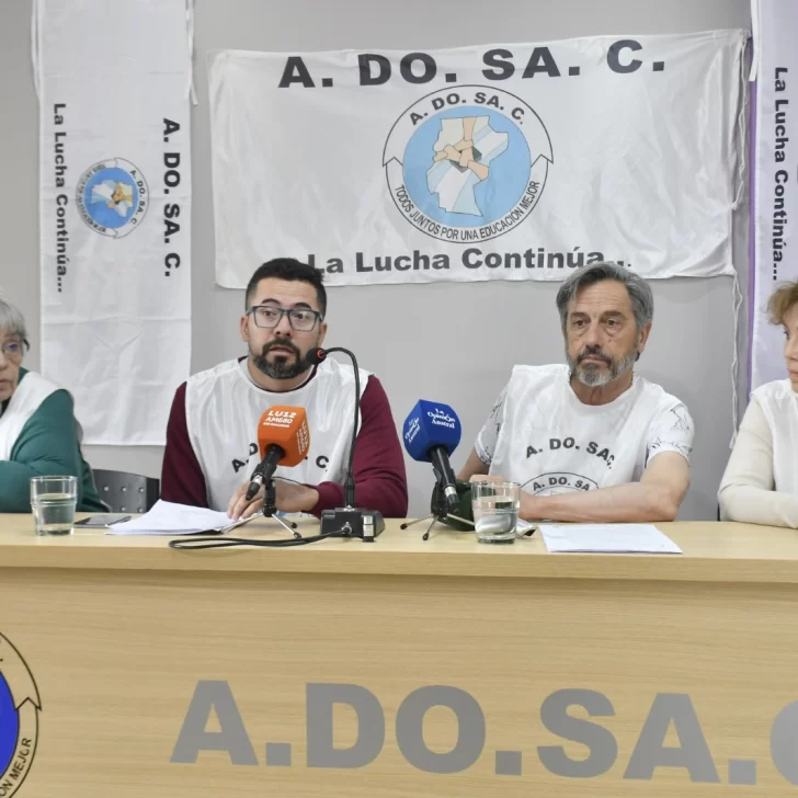 ADOSAC rechazó la oferta salarial del gobierno y advirtió sobre posible movilización