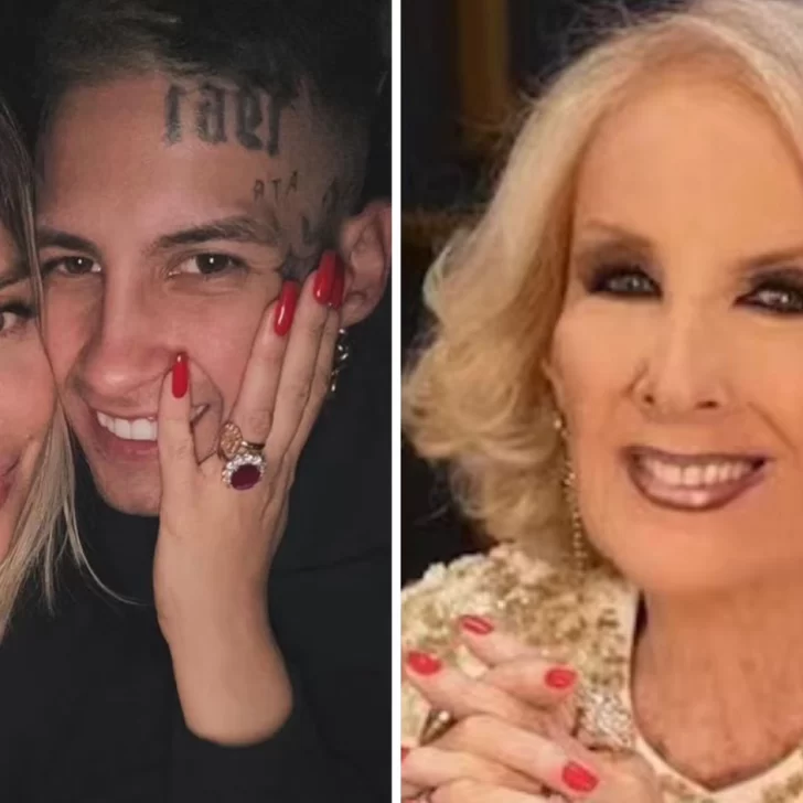 Las fotos del encuentro de Wanda Nara y L-Gante con Mirtha Legrand en Mar del Plata