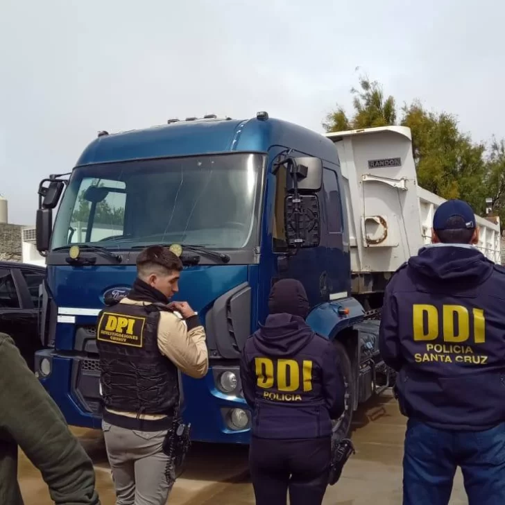 Buscaban un camión involucrado en una estafa en Chubut y apareció en Santa Cruz