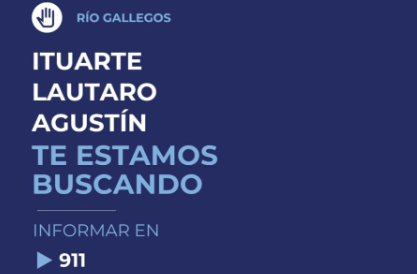 Desesperada búsqueda de un chico de 13 años en Río Gallegos