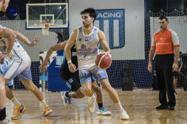 Hispano luchó, pero cayó en Avellaneda: Racing ganó 90-75