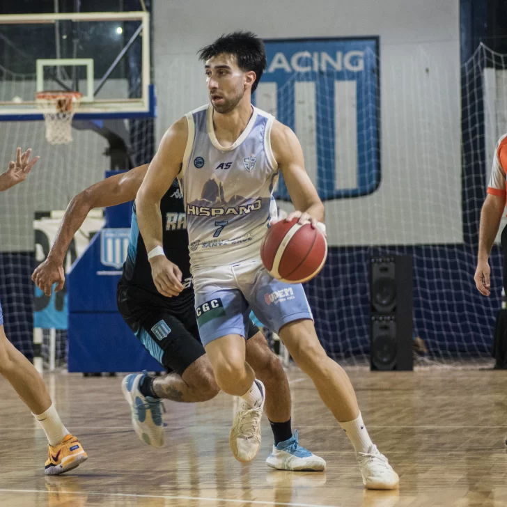 Hispano luchó, pero cayó en Avellaneda: Racing ganó 90-75